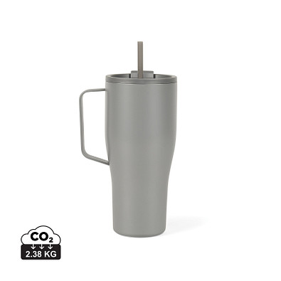 VINGA Eos Voyager 800ml Flasche aus RCS rec. Stainless-Steel, grau, grau