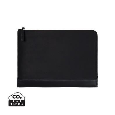 VINGA Marlow 16 Zoll Laptop Sleeve aus RCS recyceltem Polyester, schwarz