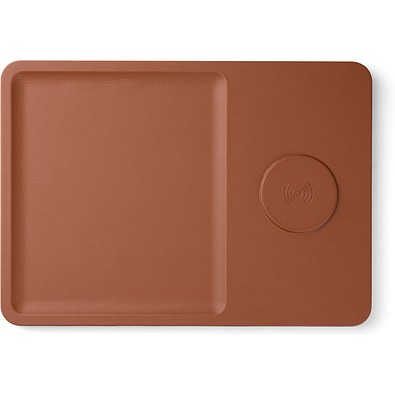 VINGA Timo RCS Desk-Charger und Ablage, braun