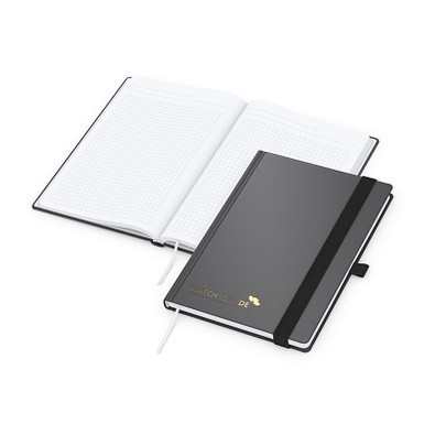 Geiger-Notes Vision-Book A5 Bestseller, inkl. Prägung in schwarz-glänzend, anthrazit