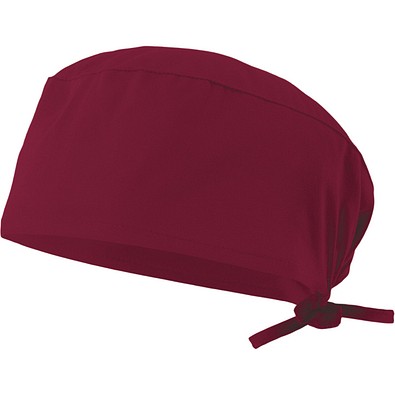 VL ENLIL. Gesundheitsbonnet (190g/m²), in Baumwolle (35%) und Polyester (65%), Burgunder