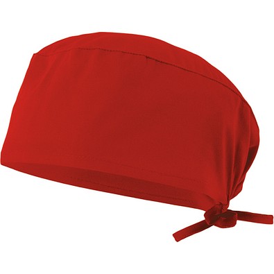 VL ENLIL. Gesundheitsbonnet (190g/m²), in Baumwolle (35%) und Polyester (65%), Rot