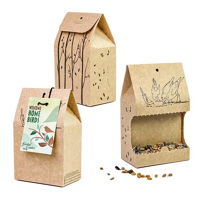 Vogelfutter To-Go, Ostern, Werbekarte, 2-seit. Druck