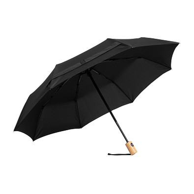 Automatik Windproof-Taschenschirm Calypso, schwarz
