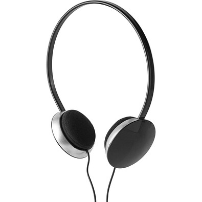 VOLTA. Kopfhörer mit 1.2 m Kabel aus ABS, Schwarz