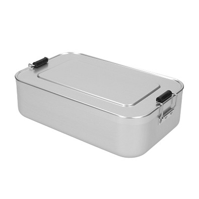 Vorratsdose Aluminium, groß, silber