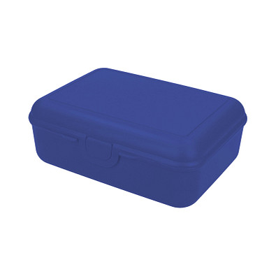 Vorratsdose School-Box deluxe, mit Trennschale, standard-blau PP