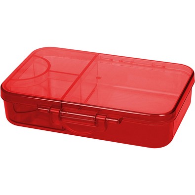 Vorratsdose Triva, transparent-rot