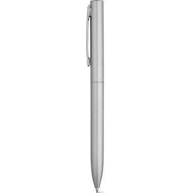WASS. Aluminium-Kugelschreiber mit Drehmechanik, Satinsilber