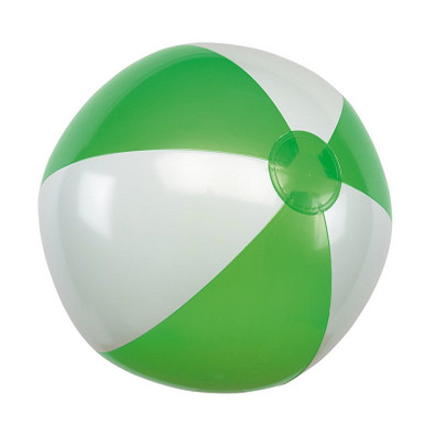 Wasserball, grüne/weiß, glänzend