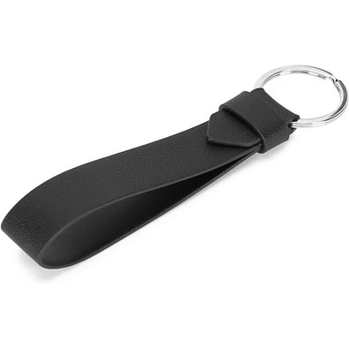 WATOE. Schlüsselanhänger aus PU mit Ring, Schwarz
