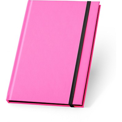 WATTERS. A5-Notizbuch aus fluoreszierendem PU mit linierten Seiten, Rosa