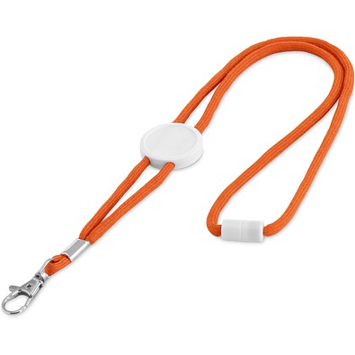 WEAVE. Lanyard aus Polyester, Orange