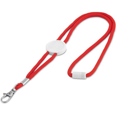 WEAVE. Lanyard aus Polyester, Rot