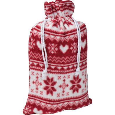Weihnachtliche Kuscheldecke, rot