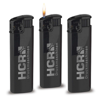 Werbe-Set: 500 Piezo-Feuerzeuge Prestige, inkl. Druck, schwarz Werbe-Set: 500 Piezo-Feuerzeuge Prestige, inkl. Druck, schwarz