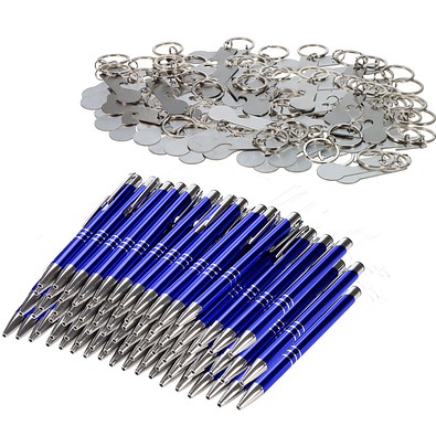 Werbe-Sparset Gravur, 150-tlg., blau