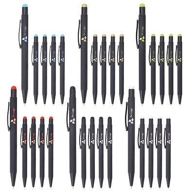 Werbe-Sparset LANCE® Metall-Touchkugelschreiber inkl. farbiger Glanzgravur, 300-tlg, bunt