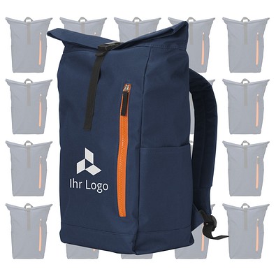 Werbe-Sparset Rucksack Nolan, 20-tlg., inkl. Druck, dunkelblau