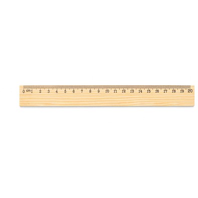 WESLEY 20. Lineal aus Kiefernholz mit 20 cm Skala, Naturhell