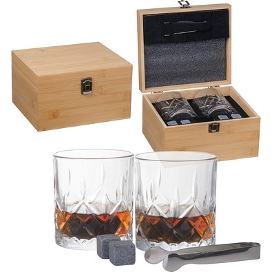Whisky-Set NOEMI, beige