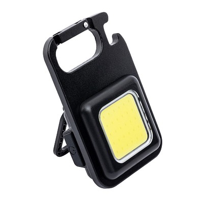 Wiederaufladbare Multifunktions Taschenlampe REEVES-SUPERSQUARE, schwarz