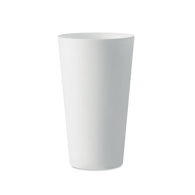 Wiederverwendbarer Becher 500ml FESTA LARGE, Weiß