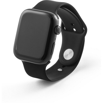WILES. Smartwatch mit 1.85"-Bildschirm, IPX4, 3 Tage Akkulaufzeit und Silikonarmband, Schwarz