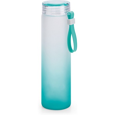WILLIAMS. Flasche aus Borosilikatglas und Deckel aus AS 470 mL, Türkis