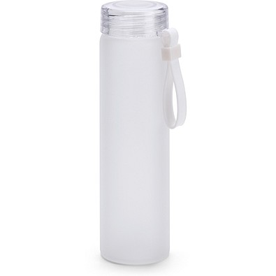 WILLIAMS. Flasche aus Borosilikatglas und Deckel aus AS 470 mL, Weiß