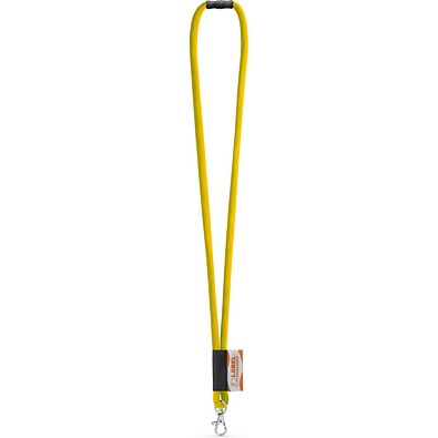 WISBECH. SET Lanyard TUBE Long (Ø 7 mm) mit 9 mm Schnappkarabiner und Ø 7 mm Sicherheitsverschluss, 310 - Gelb