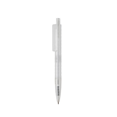 X3 Frosted-Pen aus GRS recyceltem PC, weiß