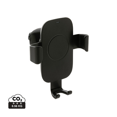 XD COLLECTION 10W Wireless Charging Autohalter aus RCS Plastik, schwarz