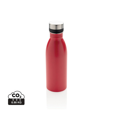 XD COLLECTION Deluxe Wasserflasche aus RCS recyceltem Stainless-Steel, rot