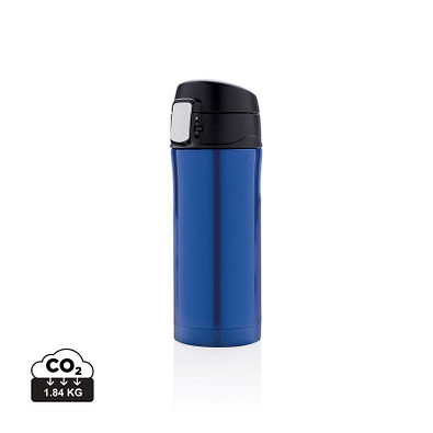 XD COLLECTION Easy-Lock Vakuum-Becher aus RCS recyceltem Stainless-Steel, blau