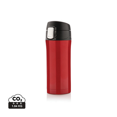 XD COLLECTION Easy-Lock Vakuum-Becher aus RCS recyceltem Stainless-Steel, rot