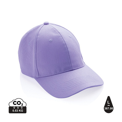 XD COLLECTION Impact 6 Panel Kappe aus 280gr rCotton mit AWARE™ Tracer, lavender