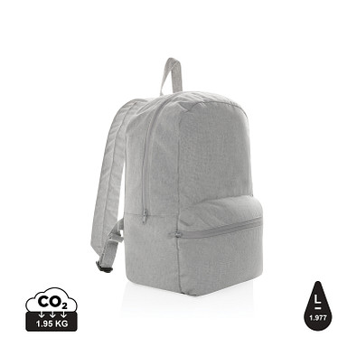 XD COLLECTION Impact Aware™ 285g/m² rCanvas-Rucksack, ungefärbt, grau