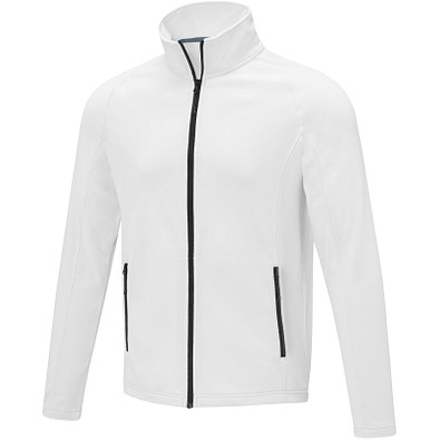 Zelus Fleecejacke für Herren, weiß,  3XL