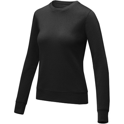 Zenon Sweater mit Rundhalsausschnitt für Damen, schwarz, 4XL