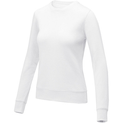 Zenon Sweater mit Rundhalsausschnitt für Damen, weiss, 3XL