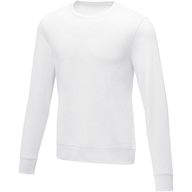 Zenon Sweater mit Rundhalsausschnitt für Herren, weiss, S