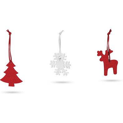 ZERMATT. Weihnachtsfiguren zum Aufhängen, Rot