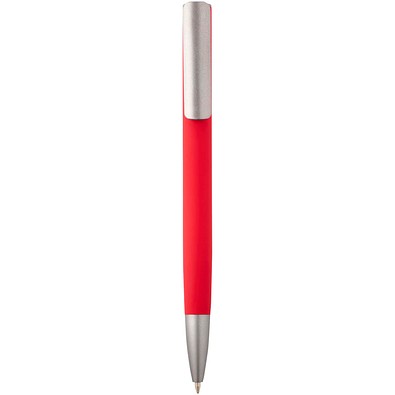Ziguur Kugelschreiber aus recyceltem Aluminium (schwarze Mine), rot