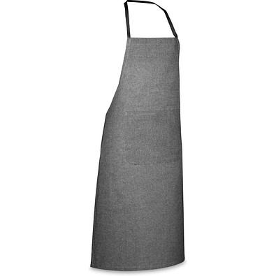 ZIMBRO. Schürze mit recycelter Baumwolle (140 g/m²), Schwarz