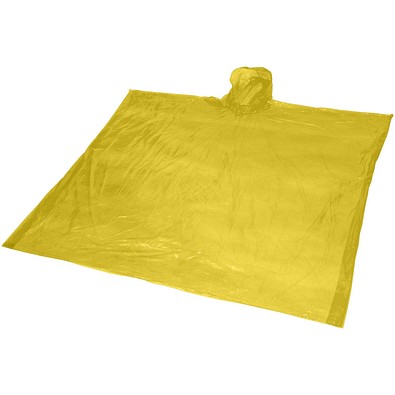 Ziva Einweg Regenponcho mit Hülle, gelb