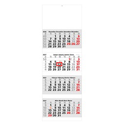Geiger-Notes 4-Monats-Block-Wandkalender Blick 2027, weiß