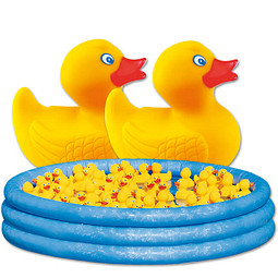 Werbe-Set Enten 121-tlg., inkl. Druck, gelb