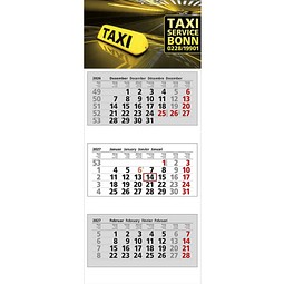 3-Monats-Block-Wandkalender 2027