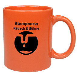 Keramikbecher Carina, 300 ml, orange